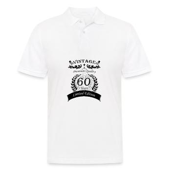 Millésime 60e anniversaire - Polo Homme - blanc - Devant - Kai (181cm)