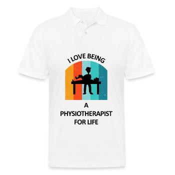 Physiotherapist Humorous Gift Saying Funny - Men's Polo Shirt - white - Front - Kai (181cm)