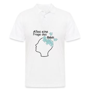 Puzzle Mindset Motivation Geschenk - Männer Poloshirt - Weiß - Vorne - Kai (181cm)