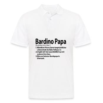 Bardino Majorero Canario Papa Herrchen Definition - Männer Poloshirt - Weiß - Vorne - Kai (181cm)