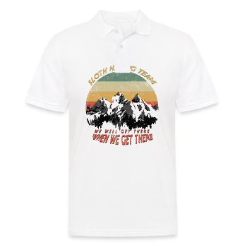 Sloth Hiking Team - Männer Poloshirt - Weiß - Vorne - Kai (181cm)