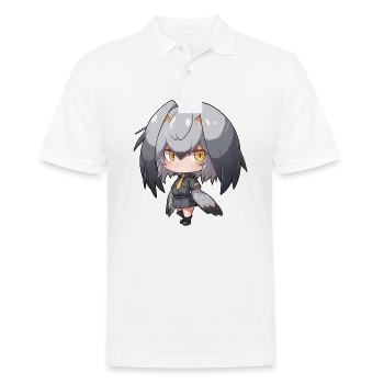Mignon Shoebill Anime Fille - Polo Homme - blanc - Devant - Kai (181cm)