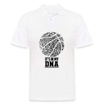 Jouer au basket est dans mon ADN - Polo Homme - blanc - Devant - Kai (181cm)