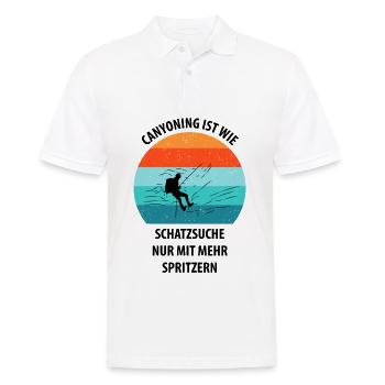 Canyoning Bergsteigen Klettern Wandern Berge - Männer Poloshirt - Weiß - Vorne - Kai (181cm)