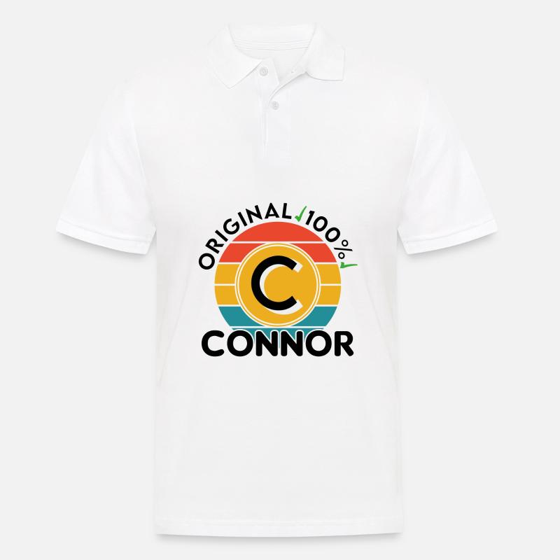 Connor - Männer Poloshirt - Weiß