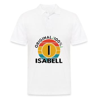Isabell - Männer Poloshirt - Weiß - Vorne - Kai (181cm)