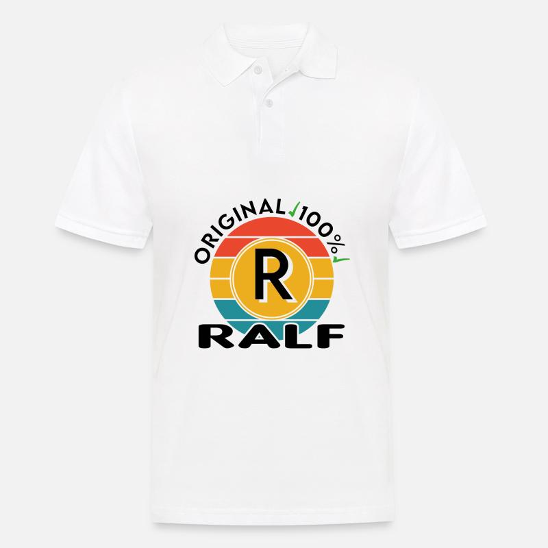 Ralf - Männer Poloshirt - Weiß