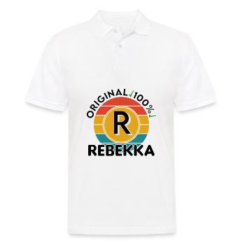 Rebekka - Männer Poloshirt - Weiß - Vorne - Kai (181cm)