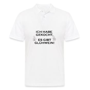 Ich habe gekocht es gibt Glühwein Weihnachten - Männer Poloshirt - Weiß - Vorne - Kai (181cm)
