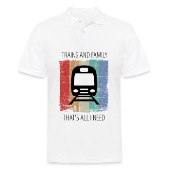 Train Railway Railroad Worker Trains Train Driver - Men's Polo Shirt - white - Front - Kai (181cm)