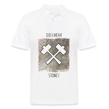 Steinmetz Steinbildhauer Spruch - Männer Poloshirt - Weiß - Vorne - Kai (181cm)