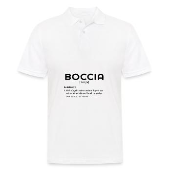 Boccia Lustige Sprüche Boulespieler Pentaque Kugel - Männer Poloshirt - Weiß - Vorne - Kai (181cm)