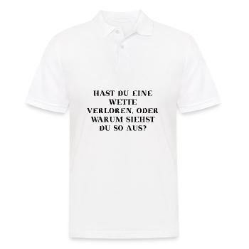 Lustiger Spruch Geschenkidee - Männer Poloshirt - Weiß - Vorne - Kai (181cm)