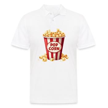 Popcorn Costume Carnival - Men's Polo Shirt - white - Front - Kai (181cm)