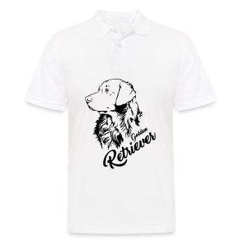 Golden Retriever - Männer Poloshirt - Weiß - Vorne - Kai (181cm)