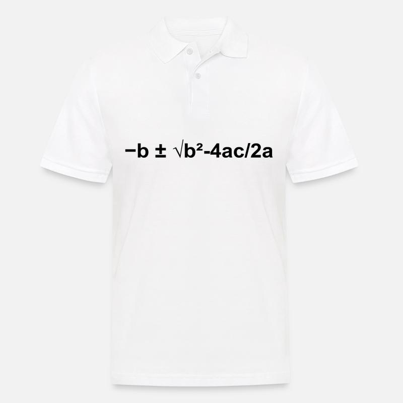 Kvadratisk ekvation matematik formel - Pikétröja herr - vit