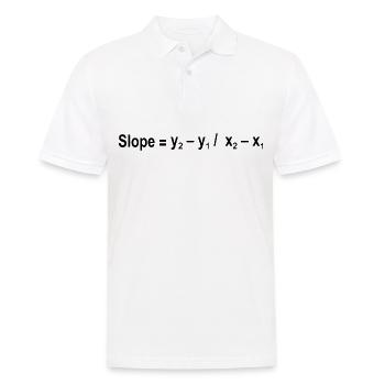 Formule de pente Mathématiques Formule Équation - Polo Homme - blanc - Devant - Kai (181cm)