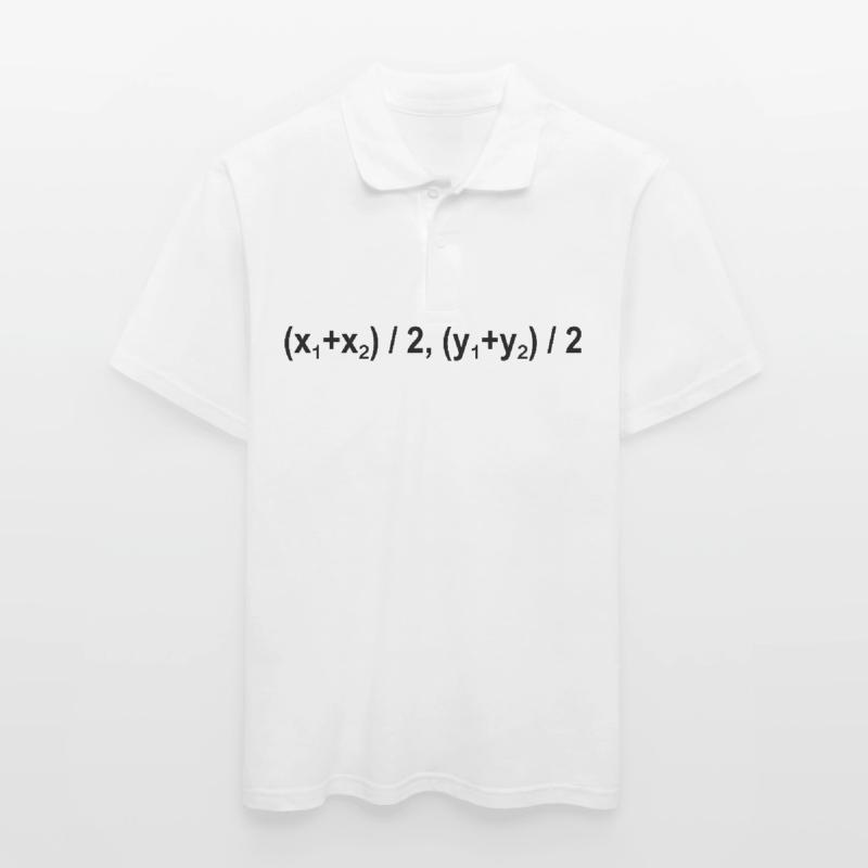 Midpoint Formula Math Mathematical Physics Men's Polo Shirt