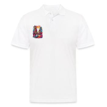 Townscape - Men's Polo Shirt - white - Front - Kai (181cm)