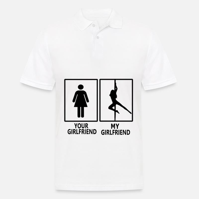 Poledance - Männer Poloshirt - Weiß