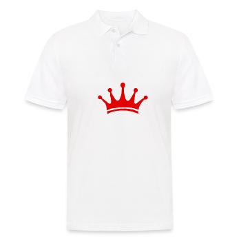 Krone Geschenk krona crown Boss King Chef top Köni - Männer Poloshirt - Weiß - Vorne - Kai (181cm)