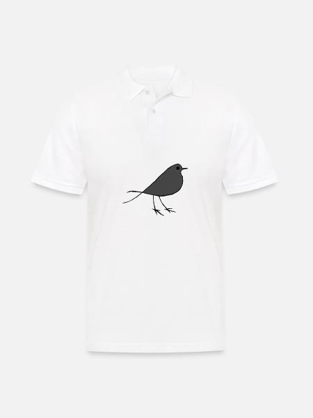 Oiseau cadeau animal animal oiseau protection des animaux mouche - Polo Homme - blanc