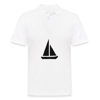 Voile club bateau cadeau bateau liberté passe-temps - Polo Homme - blanc - Devant - Kai (181cm)
