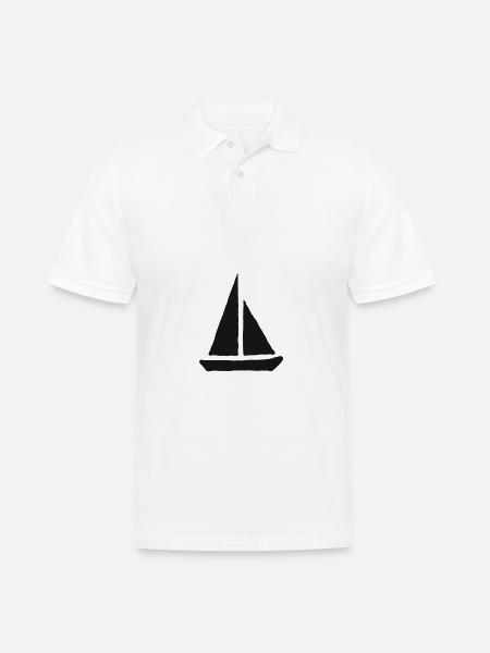 Voile club bateau cadeau bateau liberté passe-temps - Polo Homme - blanc