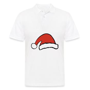 Bonnet de Noel X-Mas Christmas Christmas hat - Polo Homme - blanc - Devant - Kai (181cm)