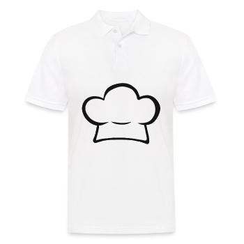 Chapeau de chef amateur chef cadeau cuisinier - Polo Homme - blanc - Devant - Kai (181cm)