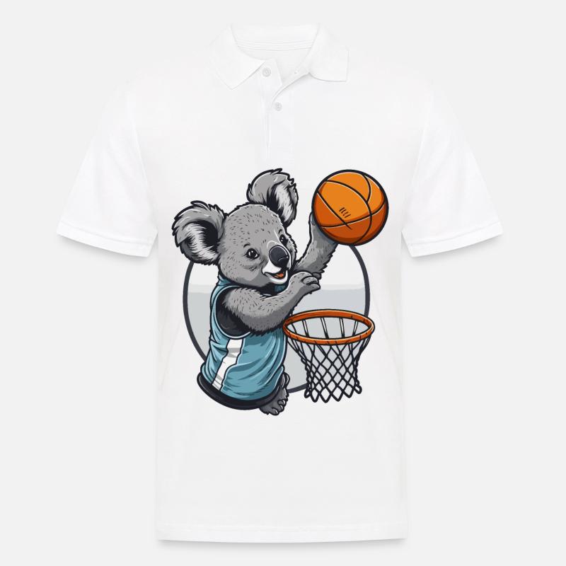 Reifen Koala - Männer Poloshirt - Weiß