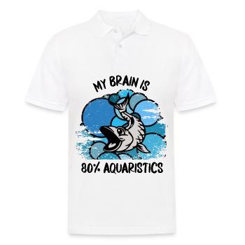 Aquarium Aquarists Fish Ornamental fish Aquaristics - Men's Polo Shirt - white - Front - Kai (181cm)