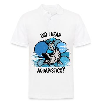 Aquarium Aquarists Fish Ornamental fish Aquaristics - Men's Polo Shirt - white - Front - Kai (181cm)