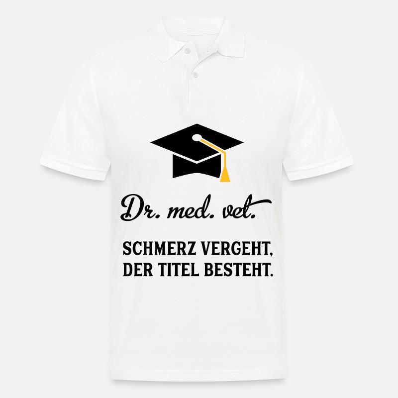 drmedvet - Männer Poloshirt - Weiß