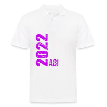 Abitur 2022 Geschenk Junge Mädchen Abi 2022 - Männer Poloshirt - Weiß - Vorne - Kai (181cm)