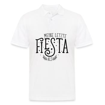 Meine letzte Fiesta als ... Hochzeit Junggesellin - Männer Poloshirt - Weiß - Vorne - Kai (181cm)
