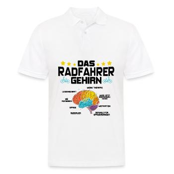 Fahrrad – Shirt Fahrradverleih Drahtesel Geschenk - Männer Poloshirt - Weiß - Vorne - Kai (181cm)
