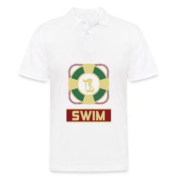 Maillot de bain piscine piscine cadeau de l'eau - Polo Homme - blanc - Devant - Kai (181cm)