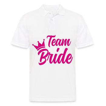 Team Bride - Männer Poloshirt - Weiß - Vorne - Kai (181cm)