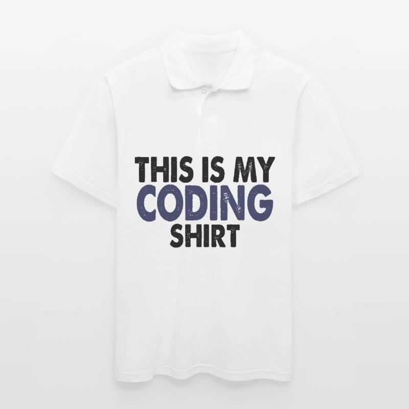 Programmation informatique de nerd de codage Polo Homme