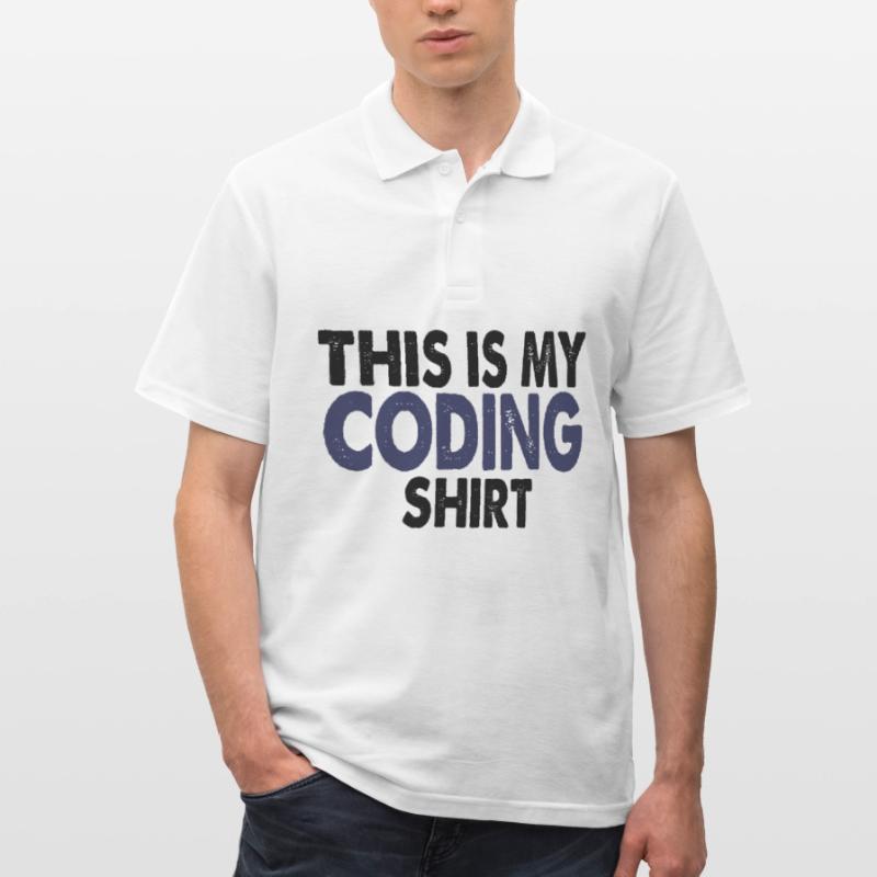 Coding Nerd Computer programmieren Männer Poloshirt