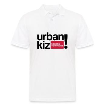 urbankiz kizomba connection! - Männer Poloshirt - Weiß - Vorne - Kai (181cm)