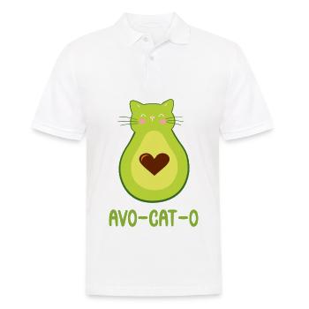 Eine lustige Avocato Katze Avocado Katzen - Männer Poloshirt - Weiß - Vorne - Kai (181cm)