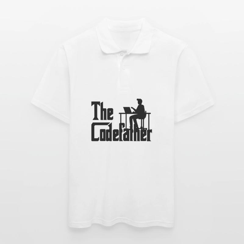 The Codefather Coding Programmer Gift Men's Polo Shirt
