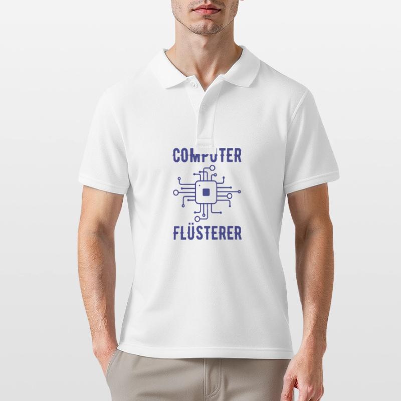 Computer Flüsterer Admin Sysadmin Geschenk Männer Poloshirt