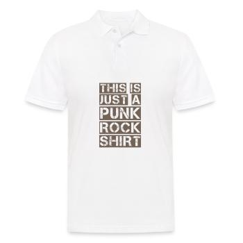 Ceci est juste une chemise Punk Rock Punker Anarchie Ges - Polo Homme - blanc - Devant - Kai (181cm)