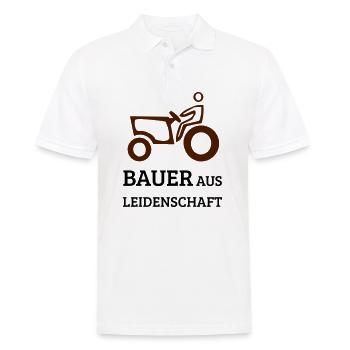 Bauer Leidenschaft - Männer Poloshirt - Weiß - Vorne - Kai (181cm)