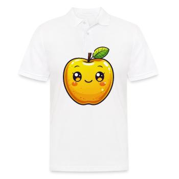 Apple Children's Subject - Men's Polo Shirt - white - Front - Kai (181cm)