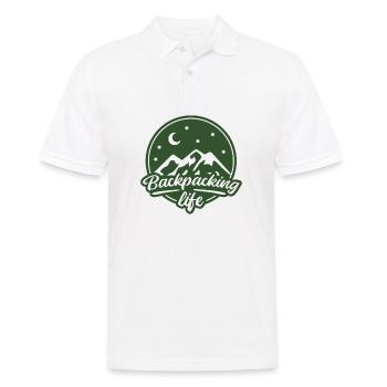 Travel World Tour Travel Holiday Backpacking - Men's Polo Shirt - white - Front - Kai (181cm)