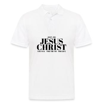 Jésus-Christ Bible Croix chrétienne chrétienne - Polo Homme - blanc - Devant - Kai (181cm)